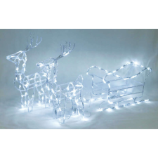 Home XMAS KDA 80 kültére LED-es szarvasok szánkóval 120led kültéri izzósor