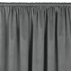 HOMEDE Sötétítő függöny VILA szín grafitszürke stílus klasszikus bújtató 5 cm bársony 265x225 HOMEDE
