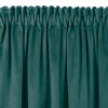 HOMEDE Sötétítő függöny VILA szín tengerzöld stílus klasszikus sárkány függönybehúzó szalag átlátszó 5 cm, 3 cm-es takaró redővel bársony 530x225 HOMEDE