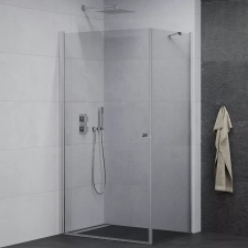 homedepo Mexen Pretoria 100x80 cm Aszimmetrikus nyílóajtós zuhanykabin 6 mm vastag vízlepergető biztonsági üveggel, 190 cm magas kád, zuhanykabin
