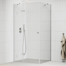 homedepo Mexen Roma 100x120 cm aszimmetrikus szögletes nyílóajtós zuhanykabin 6 mm vastag vízlepergető biztonsági üveggel, 190 cm magas kád, zuhanykabin