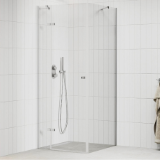 homedepo Mexen Roma 110X110 cm szögletes nyílóajtós zuhanykabin 6 mm vízlepergető biztonsági üveggel, 190 cm magas kád, zuhanykabin