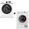  HOMEFORT HME17121UW Elöltöltős mosógép + HOMEFORT HSZH81UW Hőszivattyús szárítógép