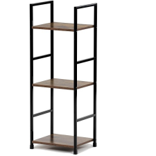 HOMEPRO Polc, régi fa dekor, MDF, fekete lakk, 3 db bútor