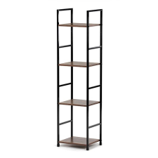 HOMEPRO Régi fa dekor polc, MDF, fekete lakk, 4 db bútor