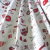 HomeTextiles FROSTY, fehér-piros, lurexes karácsonyi lakástextil dekorációs anyag