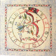 HomeTextiles HOROSZKÓP, jacquard párna panel - NYILAS méteráru