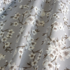 HomeTextiles MULAN, cseresznyevirág mintás lakástextil, dekorvászon - szürke