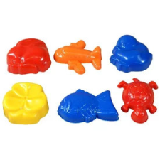 Homokozó forma 6 darabos készlet - többféle homokozójáték