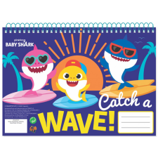 Homyl Baby Shark Wave A/4 spirál vázlatfüzet 30 lapos füzet