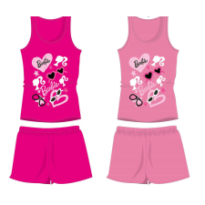 Homyl Barbie pamut nyári együttes - trikó-rövidnadrág szett - pink - 116 gyerek ruha szett