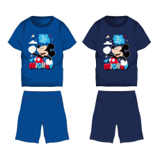 Homyl Disney Mickey egér pamut nyári együttes - póló-rövidnadrág szett - középkék - 104