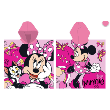 Homyl Disney Minnie egér gyorsan száradó poncsó - 55x110 cm babatörülköző, kifogó