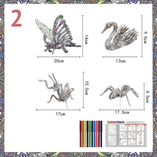 Homyl Színezhető 3D puzzle puzzle, kirakós
