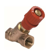 HONEYWELL 3/8˝ Kombi-3-plus PIROS strangszabályozó és elzáró szelep (V5000Y0010) hűtés, fűtés szerelvény