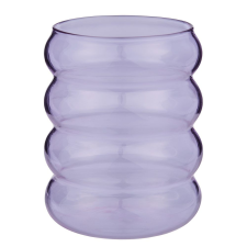  HOOP üveg pohár 350 ml, lila üdítős pohár