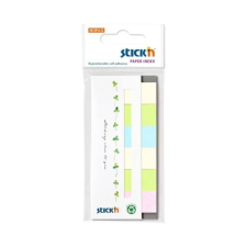 HOPAX Öntapadó oldaljelölő STICK`IN papír 45x15 mm újrahasználható mix 7x30 lap jegyzettömb