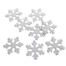  Hópehely fa fehér 5cm 8db-os dekorációs kellék