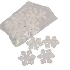  Hópehely hungarocell fehér 7cm 20db-os csomag dekorációs kellék