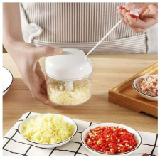  Hordozható kézi aprítógép – mechanikus mini fokhagyma daráló húzózsinórral (BBM) konyhai eszköz