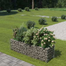  horganyzott acél gabion magaságyás 180 x 50 x 50 cm kerti tárolás