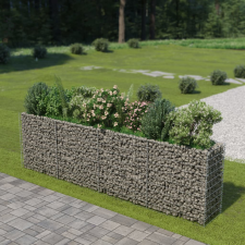  Horganyzott acél gabion magaságyás 360 x 50 x 100 cm kerti tárolás