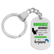 Horgász becsület – kulcstartó több formában és színben kulcstartó