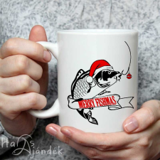 Horgász bögre karácsonyi - Merry Fishmas bögrék, csészék