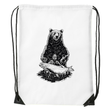  Horgász és a medve - Sport táska Zöld egyedi ajándék