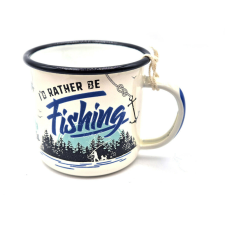  Horgász - I&#039;d rather be fishing - fém bögre bögrék, csészék