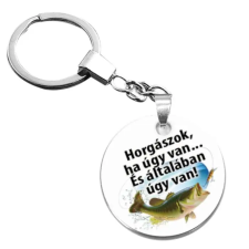  Horgász kulcstartó kulcstartó