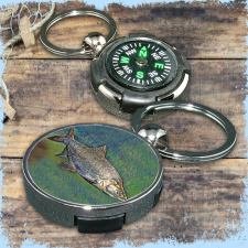  Horgász kulcstartó iránytűvel - Balin kulcstartó