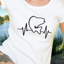 Horgász női póló - Halas EKG női póló