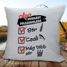  Horgász párna apának - Apa horgászfelszerelése lakástextília