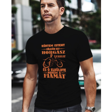 Horgász póló apáknak - Kértem Isten küldjön egy horgásztársat férfi póló