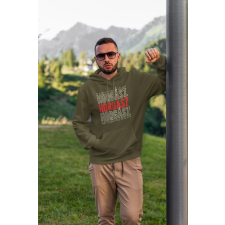  Horgász unisex kapucnis military pulóver egyedi ajándék