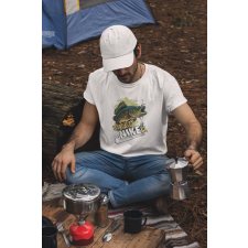  Horgászni kell fehér póló egyedi ajándék