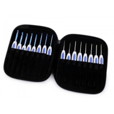  Horgolótűkészlet tokban - 16 db/szett rövidáru