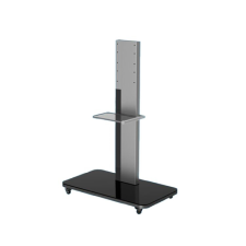 Horion HK76 65"-86" Kerekes TV tartó padlóállvány - Fekete tv állvány és fali konzol