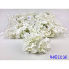 Hortenzia 25v selyemvirág fej 15 cm - Fehér dekoráció