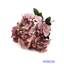  Hortenzia 5 ágú kis csokor 31cm - Lila dekorációs kellék