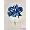  Hortenzia 5 ágú selyem csokor 26 cm - Királykék