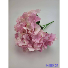  Hortenzia 5 ágú selyemvirág csokor 47 cm - Világos Rózsaszín dekoráció