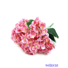 Hortenzia műcsokor 44cm - Rózsaszín dekorációs kellék