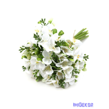  Hortenzia selyem köteg 30cm - Fehér dekorációs kellék