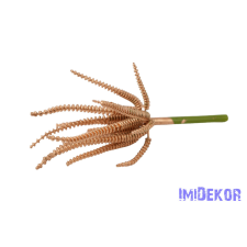  Hosszanti gyúrús pozsgás 20cm - Arany dekorációs kellék