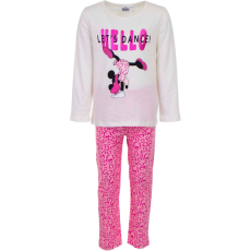  Hosszú pizsama gyerekeknek Minnie Mouse, fehér/rózsaszín, 8 év - 128 CM