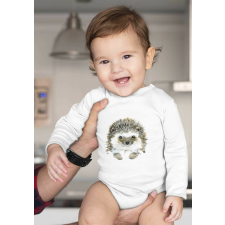 Hosszú ujjú baba body állatos mintával kombidressz, body