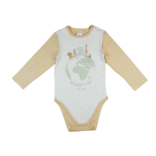 Hosszú ujjú baba body állatos mintával kombidressz, body