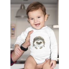 Hosszú ujjú baba body állatos mintával kombidressz, body